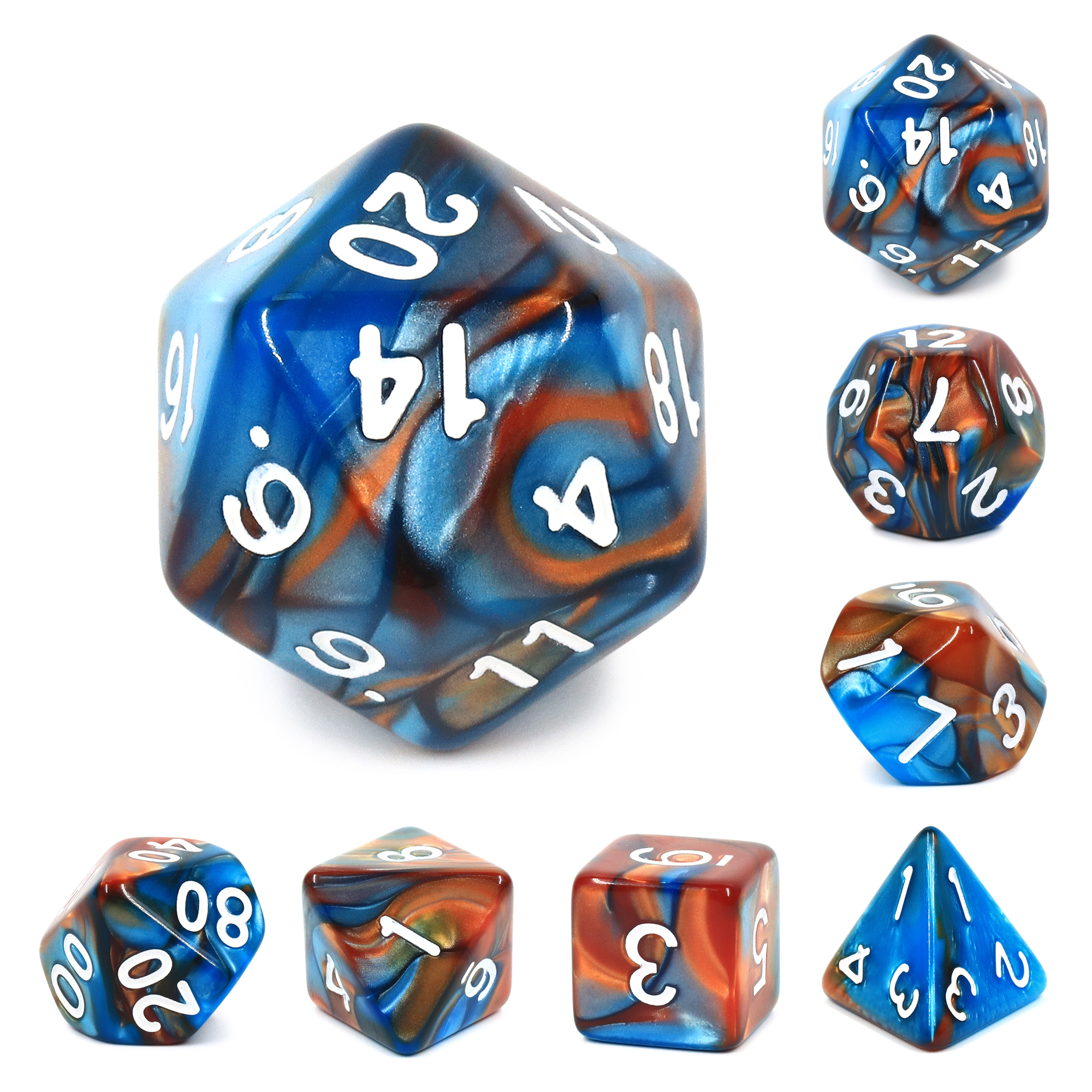 (Blue+Golden) Blend Color Dice