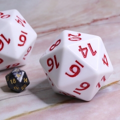 55mm Titan D20(White Opaque red ink)